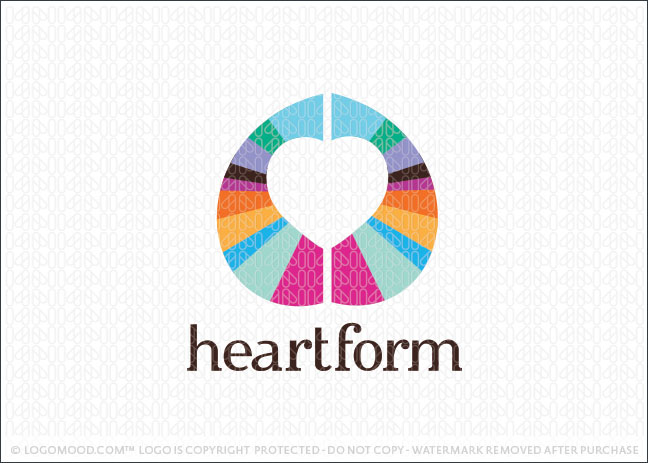 Heart Form Logo For Sale