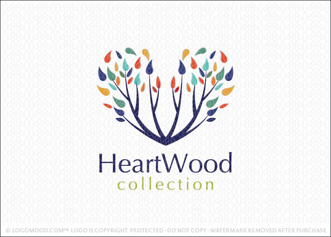 Heart Wood Logo For Sale