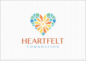 Heartfelt Foundation Logo For Sale