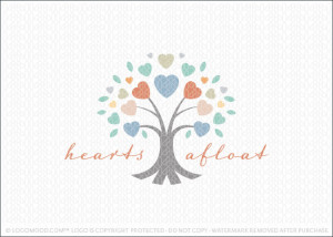 Hearts A float Tree Logo For Sale