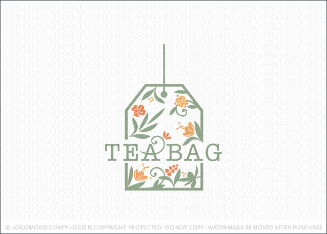 Herbal Tea Bag Logo For Sale