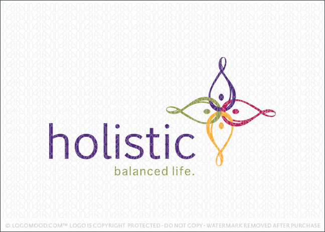 Holistic Balanced Life Logo For Sale