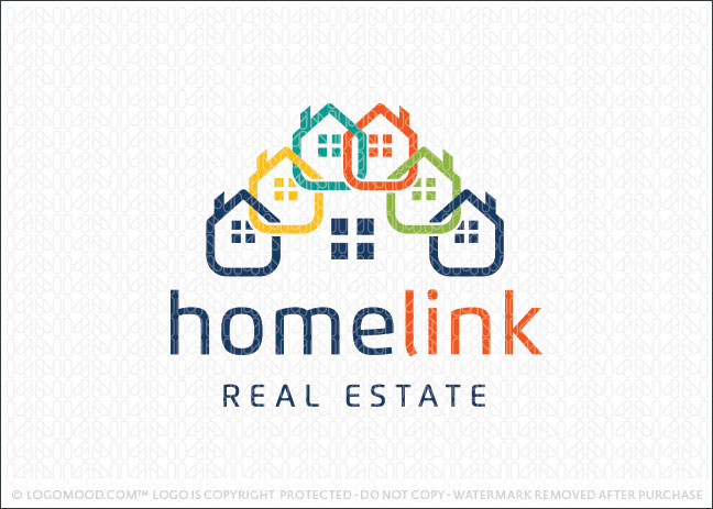 Home Link Real Estate Logo For Sale