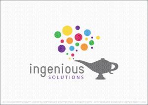 Ingenious Solutions Genie Logo For Sale
