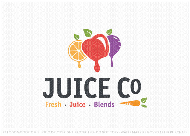 Juice Company Logo For Sale