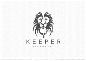 Keeper Lion Head Logo For Sale