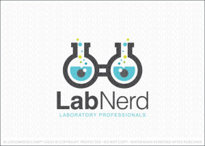 Lab Nerd Logo For Sale