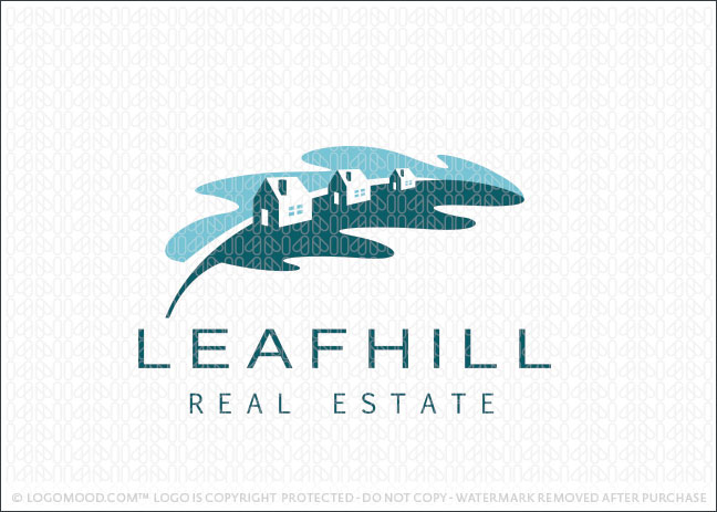 Leaf Hill Real Estate Logo For Sale