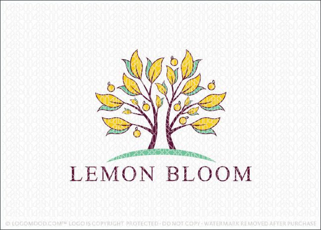Lemon Bloom Tree Logo For Sale