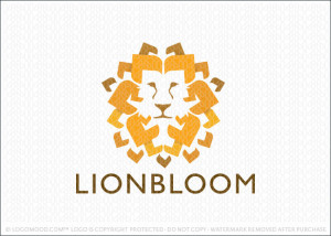 Lion Bloom Logo For Sale