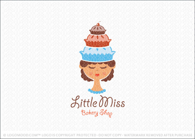 Little Miss Bakery Shop Logo For Sale