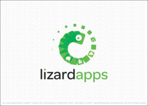 Lizard Apps Logo For Sale