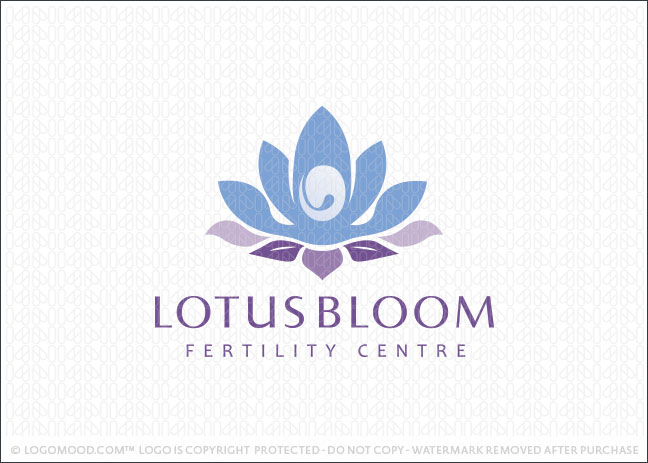 Lotus Bloom Fertility Logo For Sale