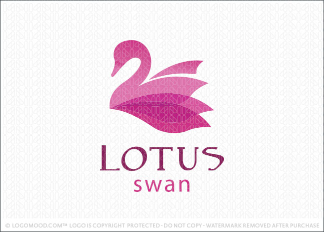 Lotus Swan Logo For Sale