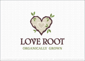 Love Root Organically Grown Logo For Sale