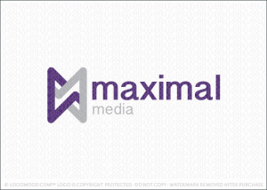 Maximal Letter M Logo For Sale
