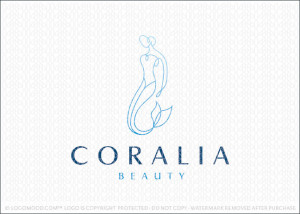 Mermaid Beauty Logo For Sale