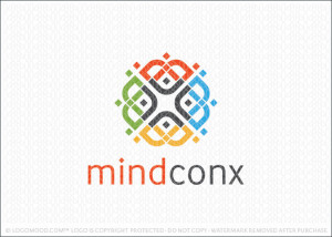 Mind Conx Brain Logo For Sale