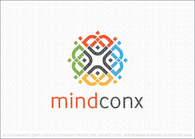Mind Conx Brain Logo For Sale