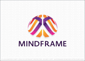 Mind Frame Brain Logo For Sale