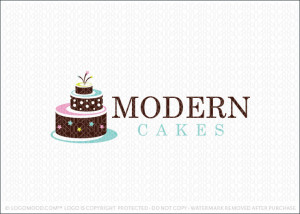 Modern Cakes Logo For Sale