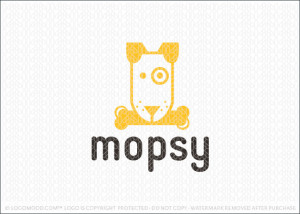 Mopsy Dog Logo For Sale