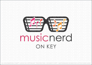 Music Nerd Logo For Sale