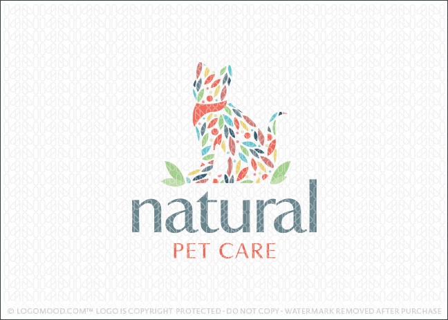 Natural Pet Care Logo For Sale