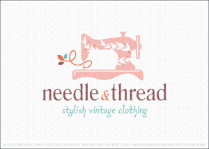 Needle And Thread Logo For Sale