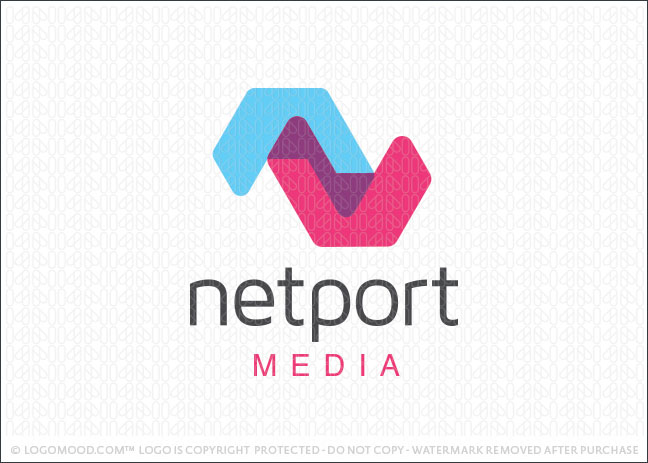 Net Port Media Logo For Sale