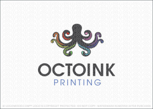 OctoInk Printing Logo For Sale