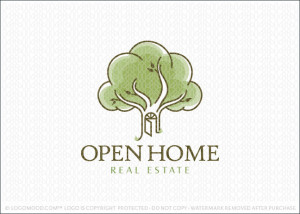 Open Home Real Estate Logo For Sale