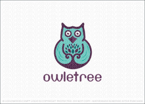 Owl Tree Logo For Sale