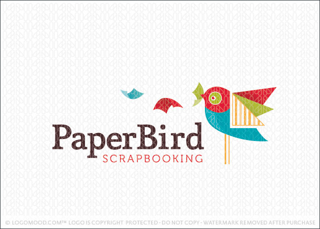 Paper Bird Logo For Sale