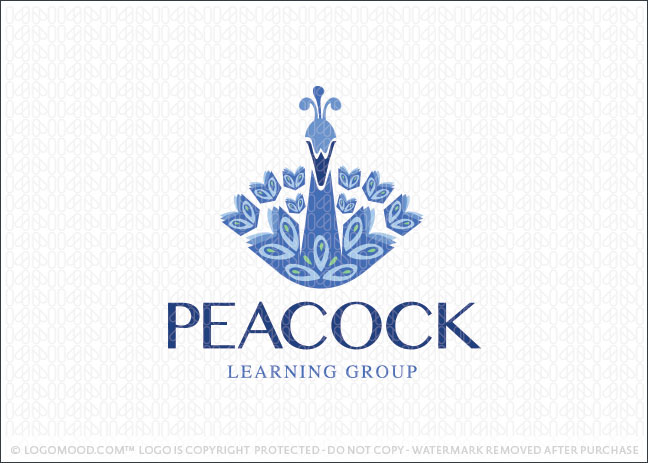 Peacock Learning Group Logo For Sale
