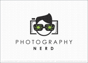 Photography Nerd Logo For Sale