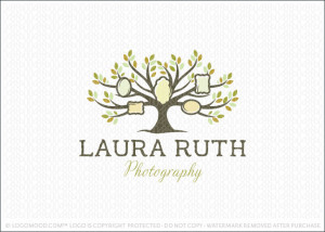 Picture Frame Tree Logo For Sale