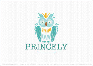 Princely Owl Logo For Sale