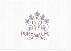 Pure Life Tree Logo For Sale