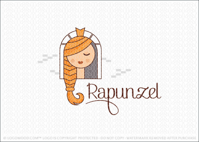 Rapunzel Lady Logo For Sale