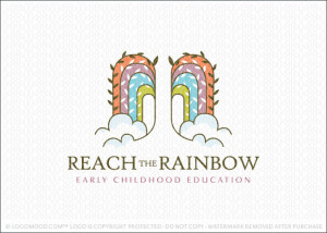 Reach The Rainbow Willow Tree Logo For Sale