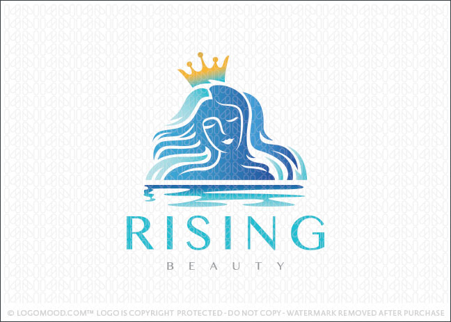 Rising Woman Beauty Logo For Sale