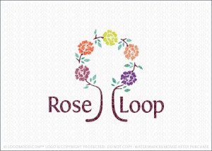 Rose Loop Tree Logo For Sale