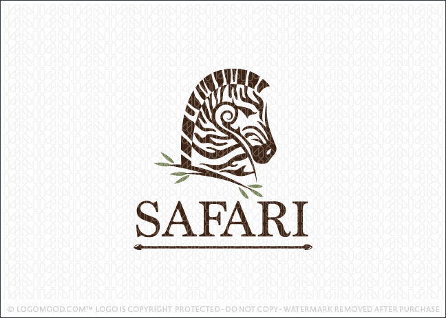 Safari Zebra Logo For Sale