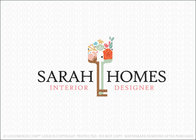 Sarah Homes Interior Design Logo For Sale