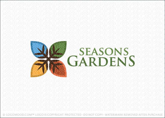 Seasons Gardens Logo For Sale