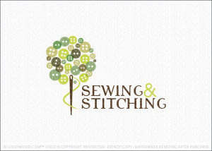 Sewing And Stitching Logo For Sale
