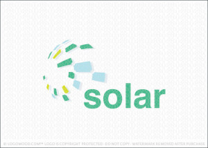 Solar Energy Globe Logo For Sale