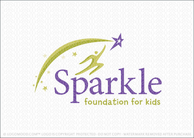 Sparkle Shooting Star Foundation Logo For Sale