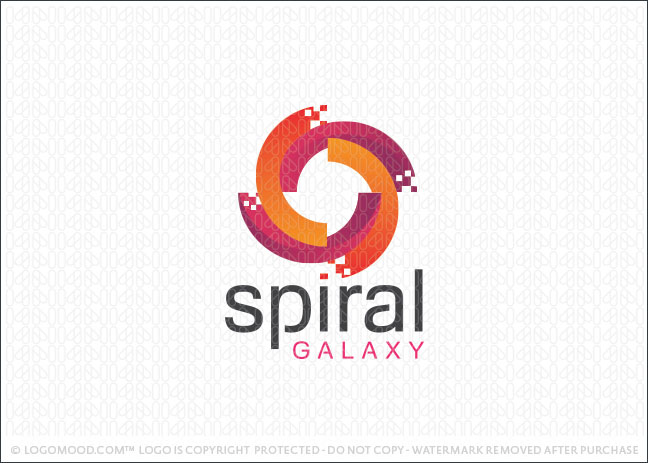 Spiral Galaxy Logo For Sale